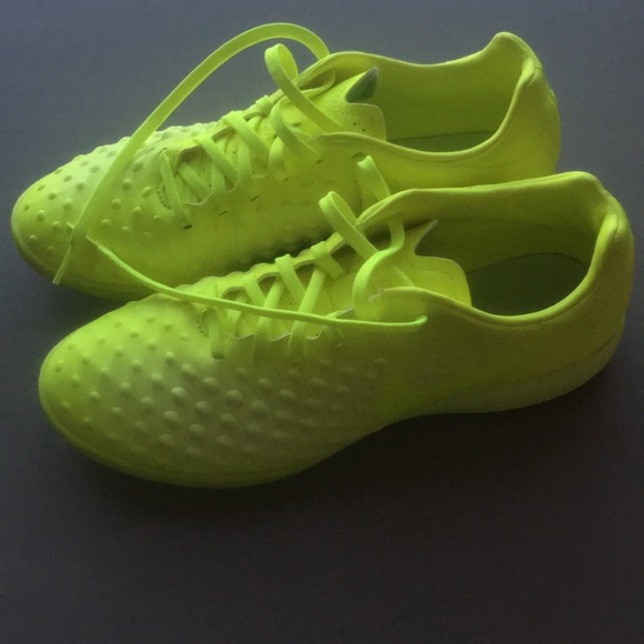neon indoor soccer shoes